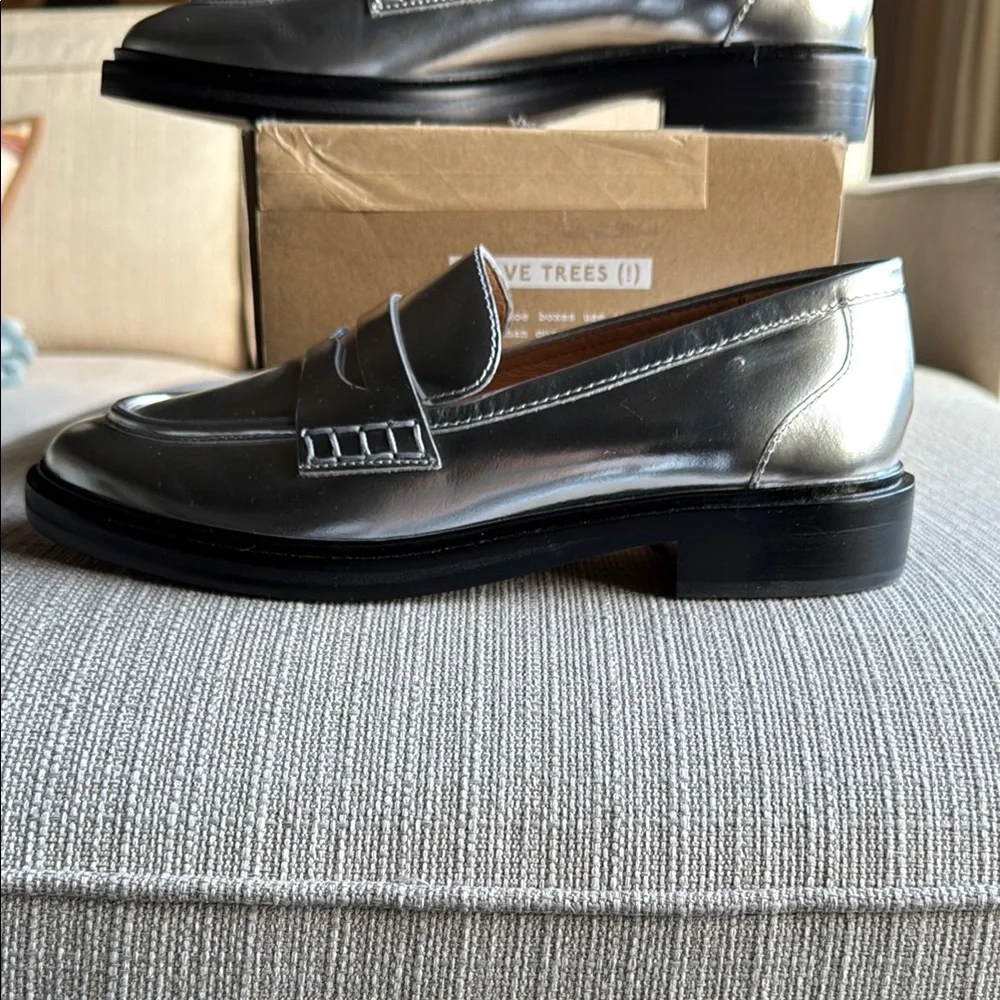 Madewell Silver Loafers - Picture 3 of 7
